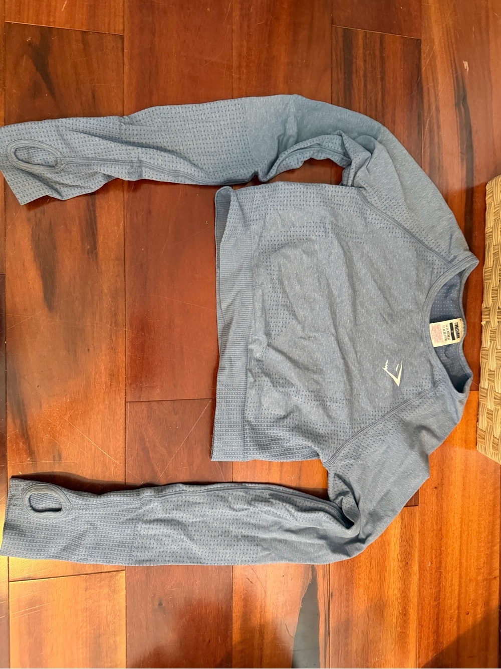Gymshark women’s Long Sleeve Seamless Top - Slate Blue